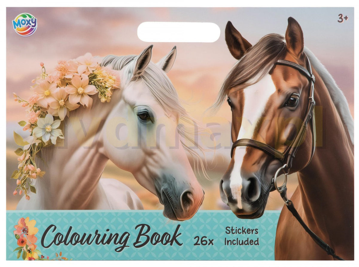 Horse Themed Colouring Book - 25 Sheets