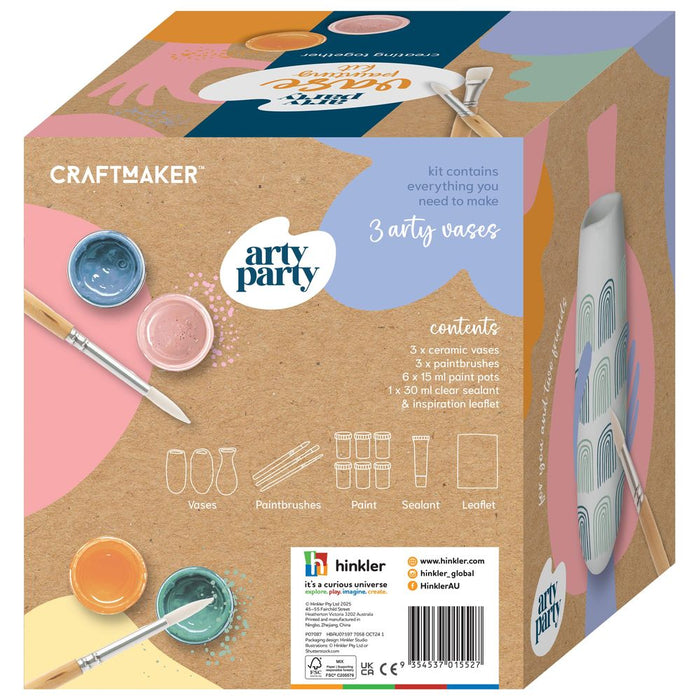 Craft Maker Arty Party Vase Painting Kit