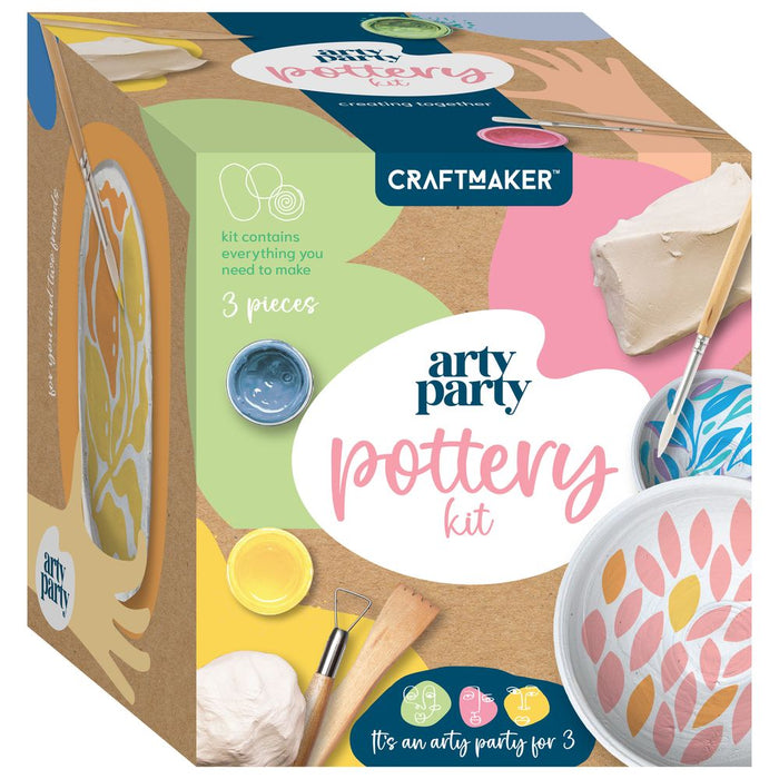 Craft Maker Arty Party Pottery Kit