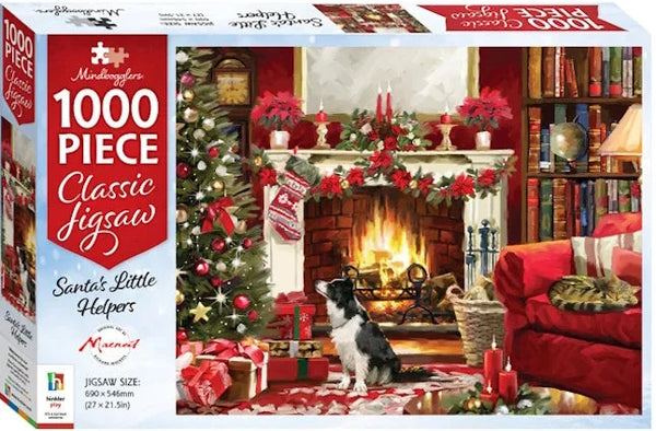 Mindbogglers: Christmas Santa's Little Helpers 1000 Piece Puzzle