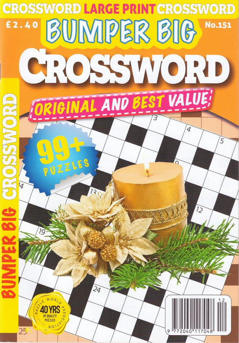 Bumper Big Crossword No.151 (Large Print) (Paperback)