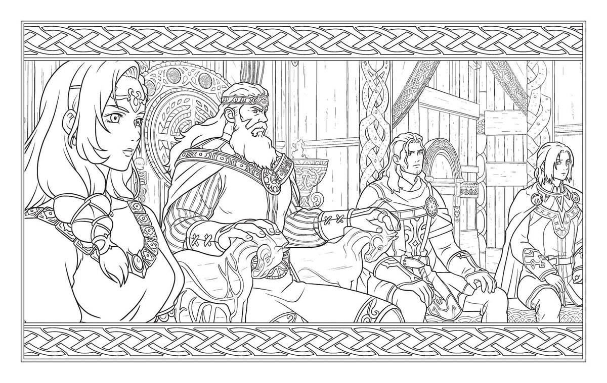 Lord Of the Rings : The War of the Rohirrim official Colouring Book (Paperback)
