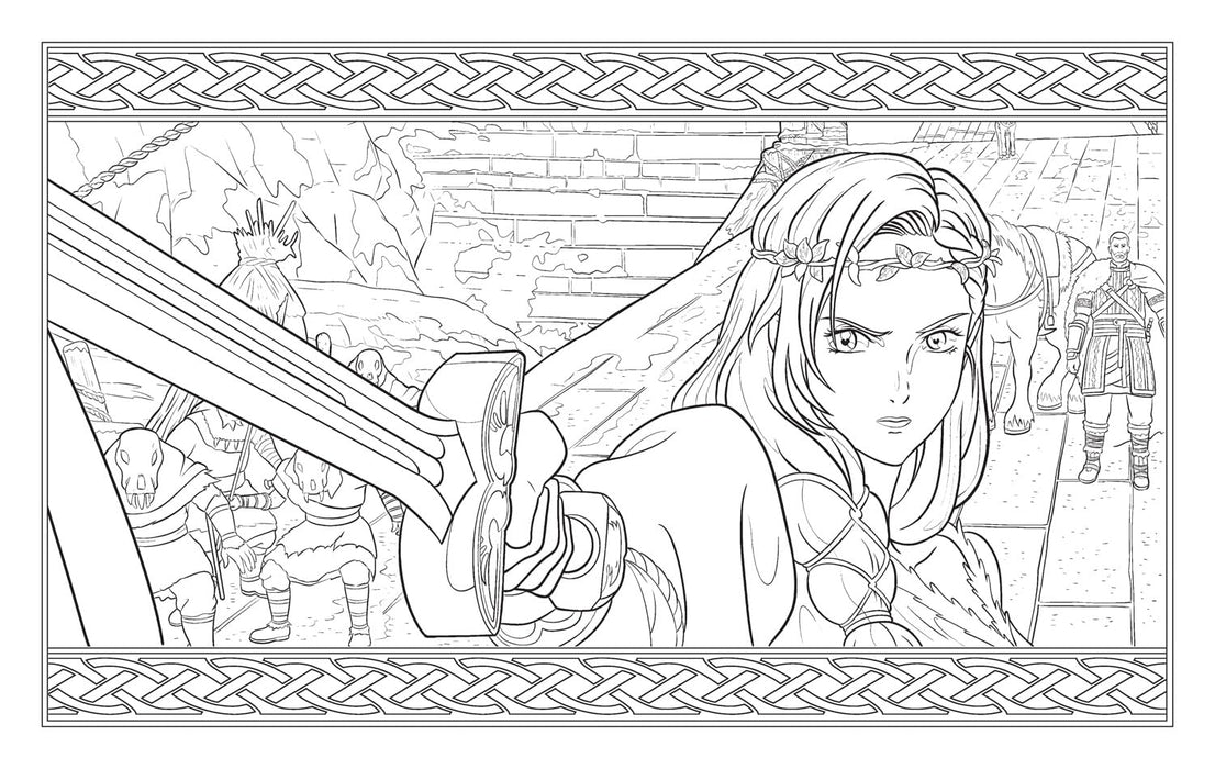 Lord Of the Rings : The War of the Rohirrim official Colouring Book (Paperback)