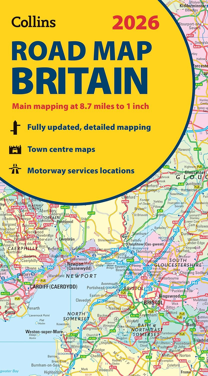 2026 Road Map Of Britain Wordsworth Books 832x1498 