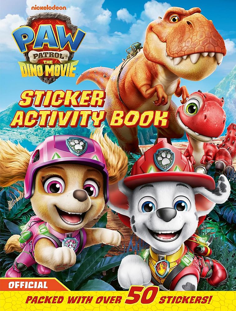 Paw Patrol: The Dino Movie Sticker Activity Book (Paperback)