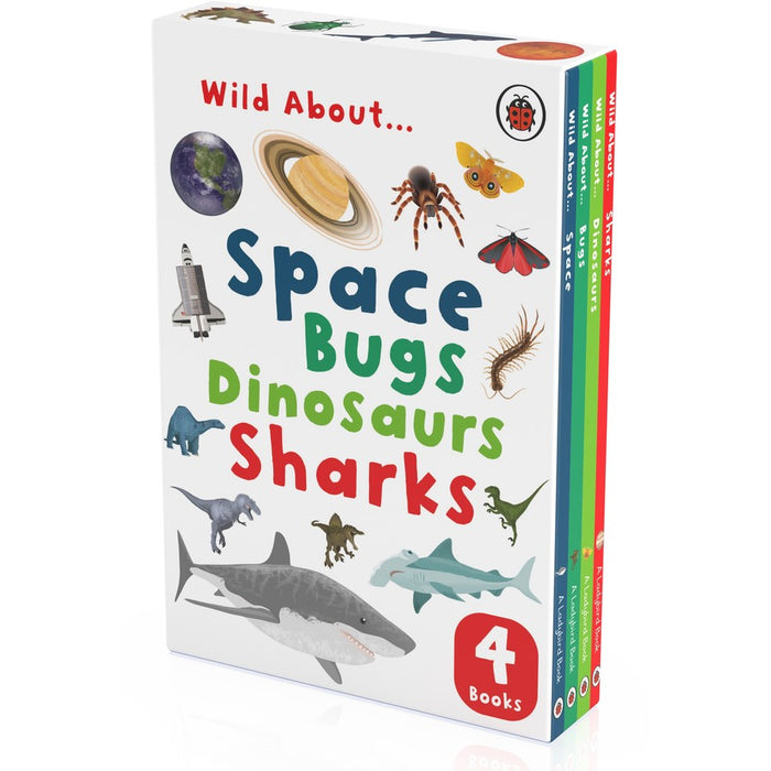 Wild About: Space, Bugs, Dinosaurs, Sharks (4 books)