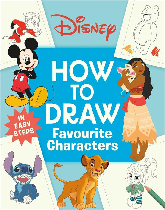 Disney How to Draw Favourite Characters (Paperback)