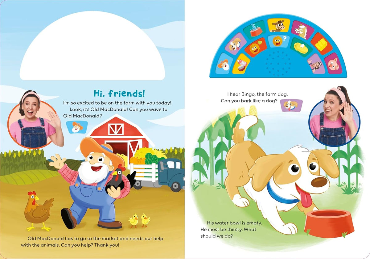 Ms Rachel: A Day on the Farm with 12 Sounds (Board Book)