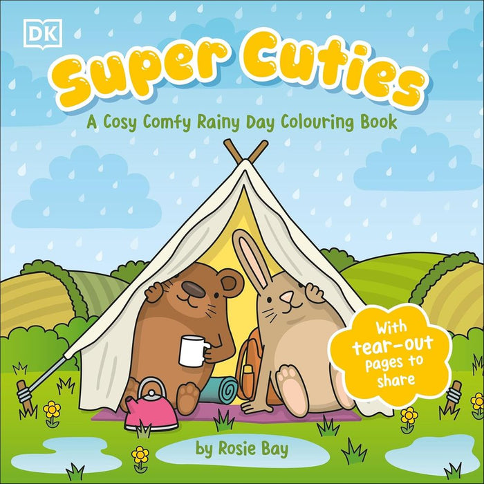 Super Cuties: A Cosy Comfy Rainy Day Colouring Book With Tear-Out Pages to Share (Paperback)