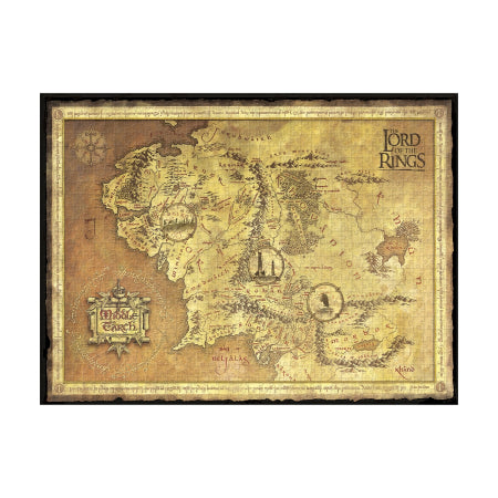 Map of Middle Earth 1000 Piece Puzzle