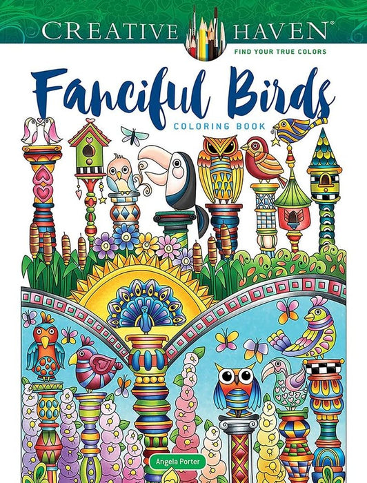 Creative Haven Fanciful Birds Coloring Book