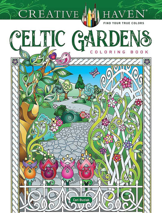 Celtic Gardens Coloring Book