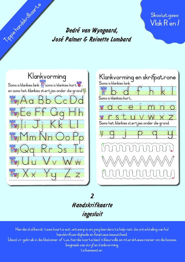 Tippie Handskrifkaarte Vlak R en 1 (Cards)
