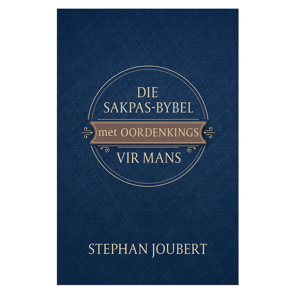 Sakpas Bybel vir Mans (Sagteband)