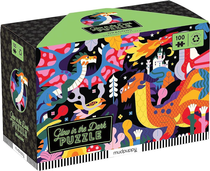 Dragons 100-Piece Glow in the Dark Puzzle