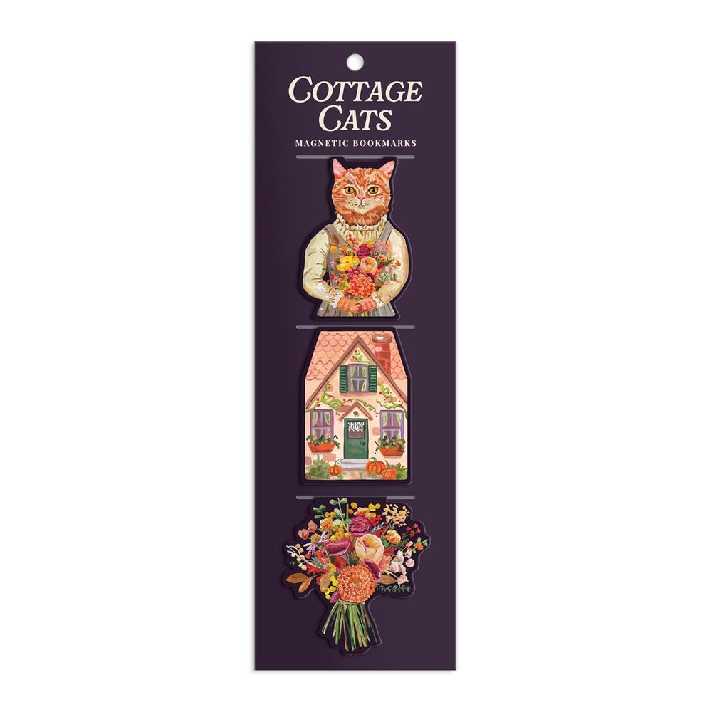 Cottage Cats: Magnetic Bookmarks