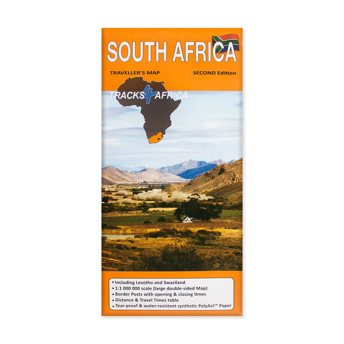 South Africa, Lesotho and Swaziland Traveller Map
