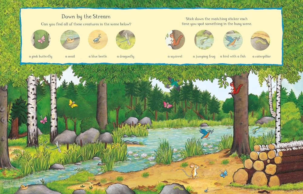 The Gruffalo: A First Sticker Book (25th Anniversary Edition) (Paperback)