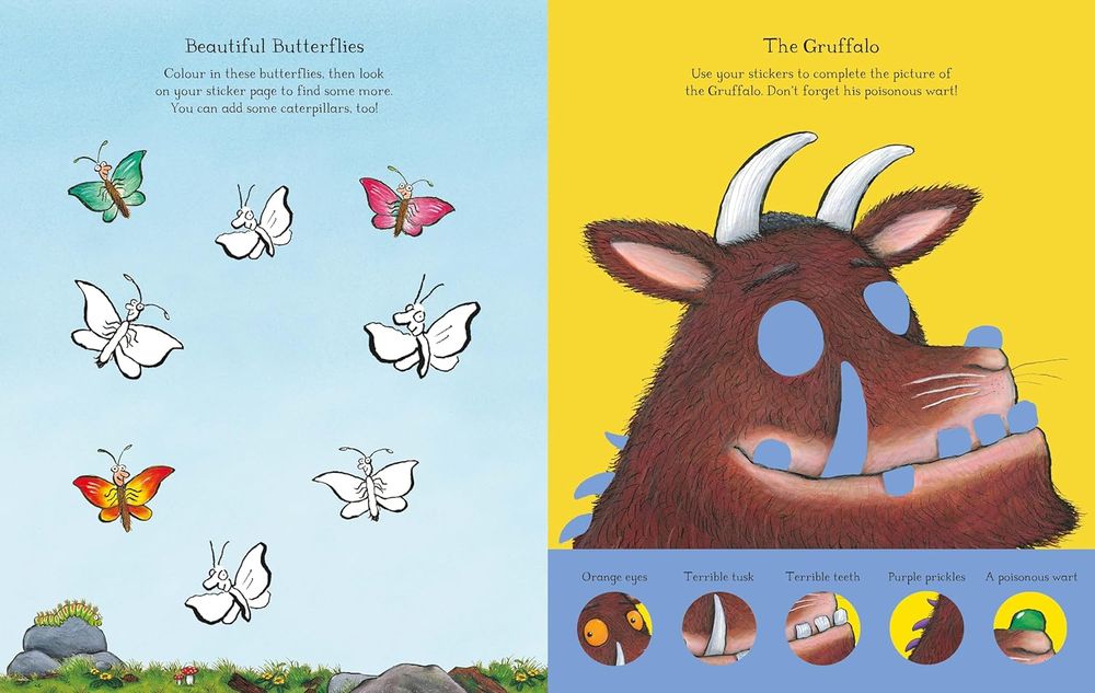 The Gruffalo: A First Sticker Book (25th Anniversary Edition) (Paperback)