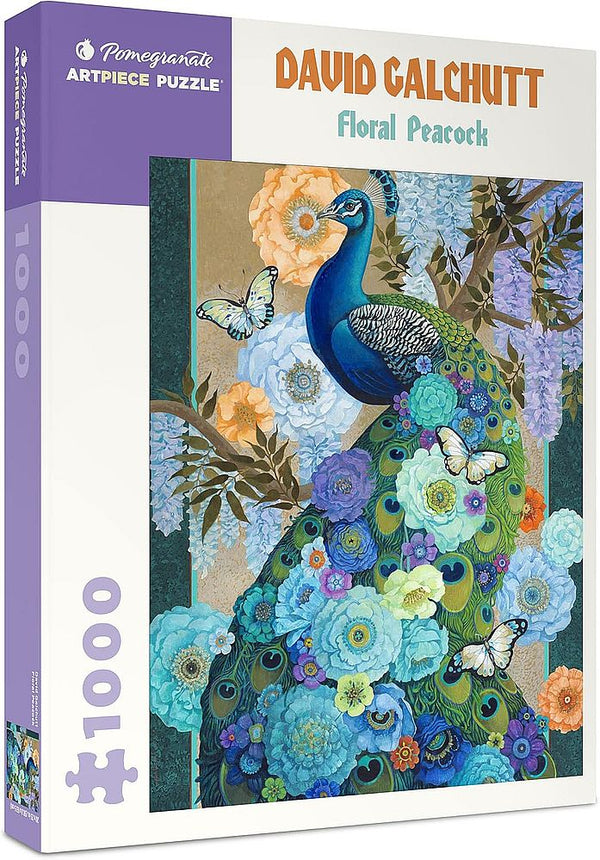 David Galchett: Floral Peacock 1000 Piece Puzzle
