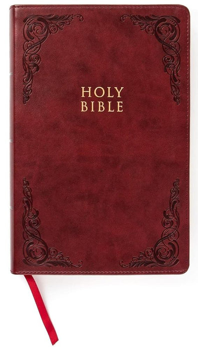 CSB Personal Size Reference Bible Large Print (Burgundy) (Imitation Leather)