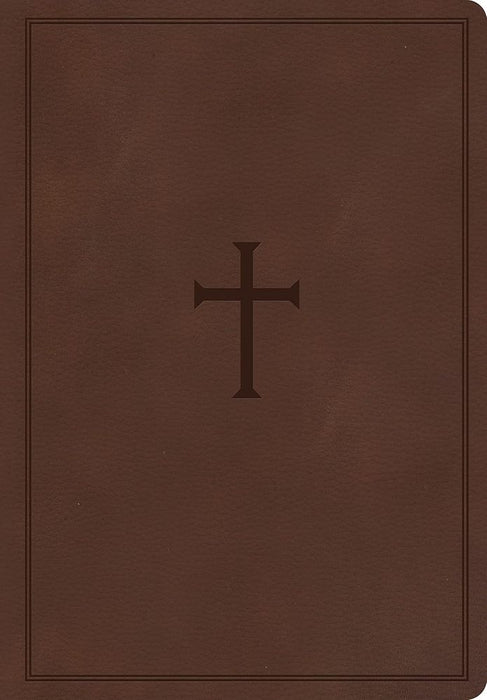 CSB Super Giant Print Reference Bible: Brown (Imitation Leather)
