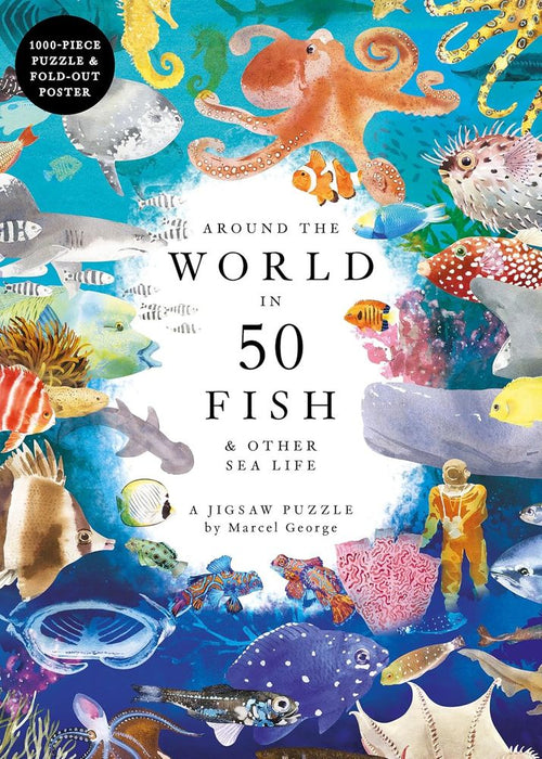 Around The World in 50 Fish 1000 Piece Puzzle