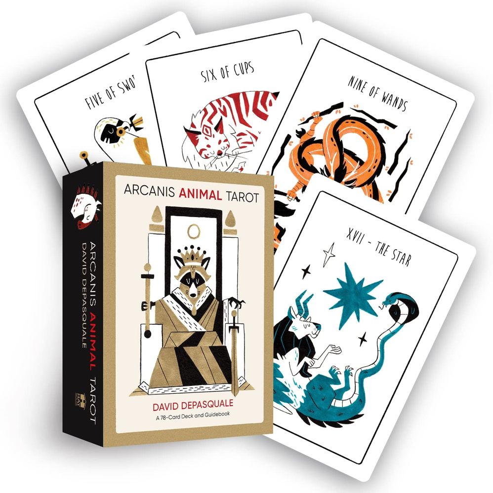 Arcanis Animal Tarot: A 78-Card Deck and Guidebook (Cards)