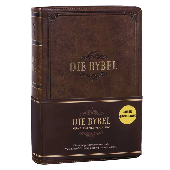 NLV Super Grootdruk Bybel Taan (Paperback)