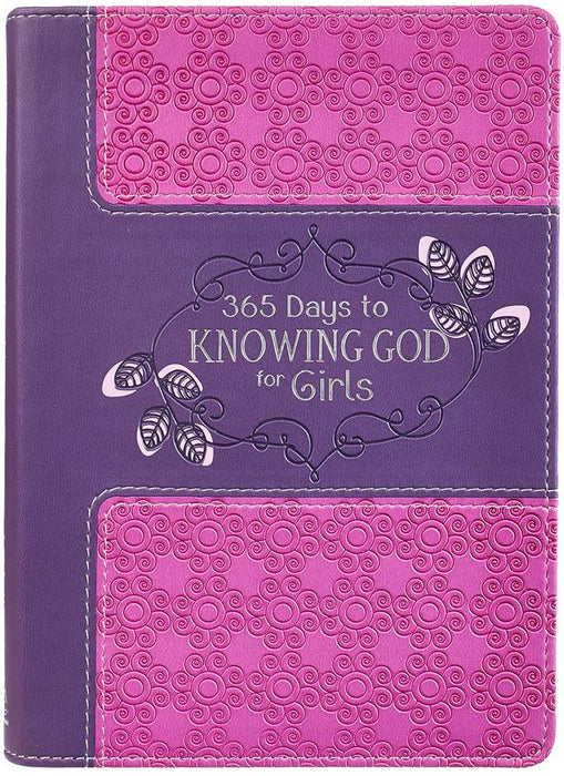 365 Days To Knowing God For Girls: LuxLeather Edition