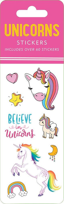 Unicorns Sticker Sheet: 60 Stickers