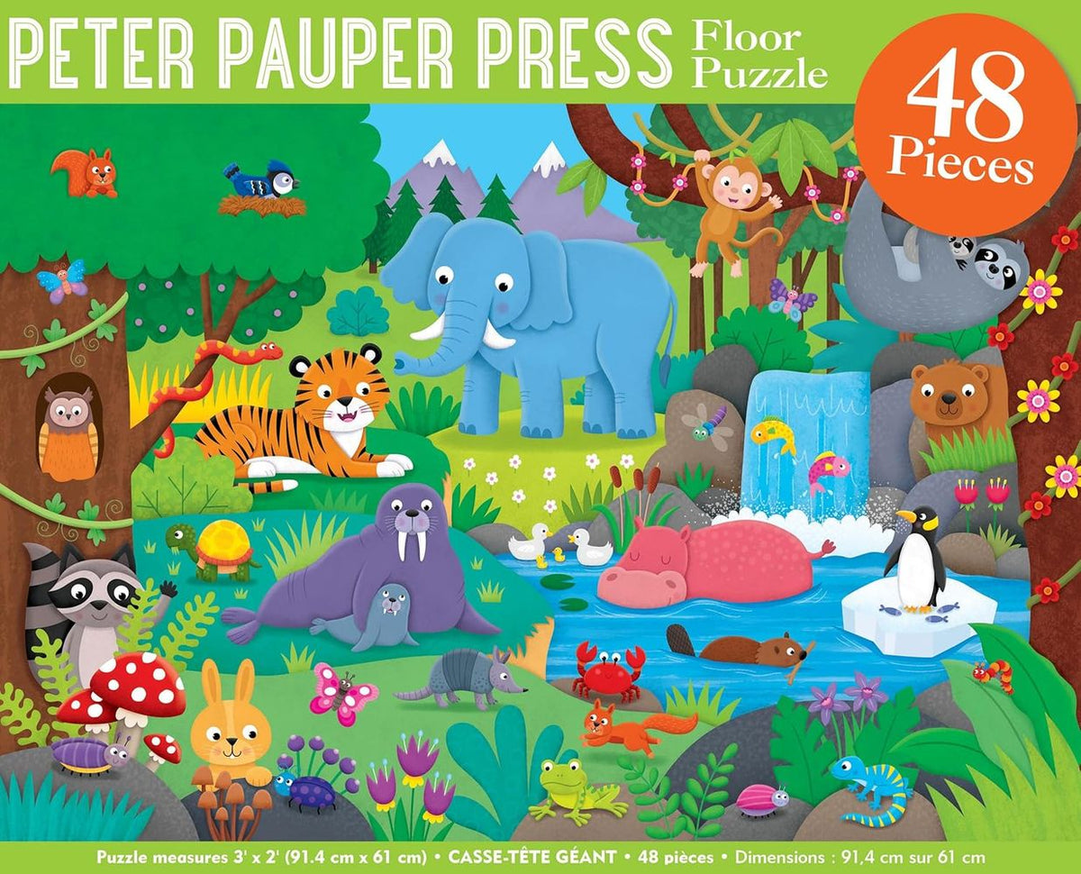Animal Kingdom 48 Piece Floor Puzzle