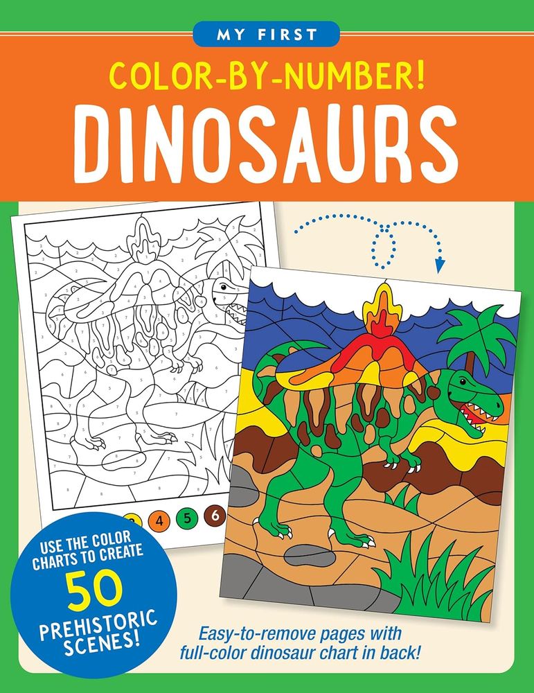 My First Color By Numbers Dinosaurs