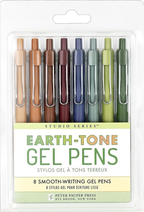 Earth-Tone Gel Pens: 8 Smooth Writing Pens