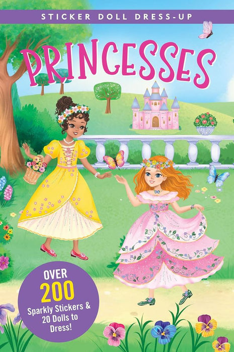 Princesses Sticker Doll Dress-Up Book (Paperback)