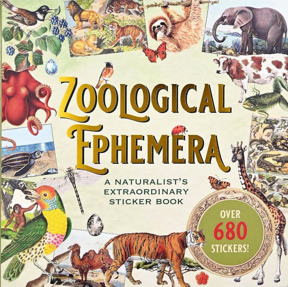 Zoological Ephemera Sticker Book (Paperback)
