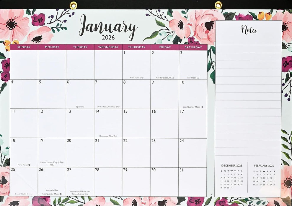 2026 Desk Pad: Floral