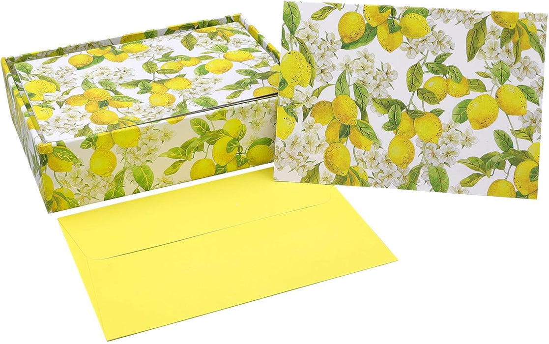 Amalfi Lemons Note Cards:14 Cards, 15 Self-Sealing Envelopes