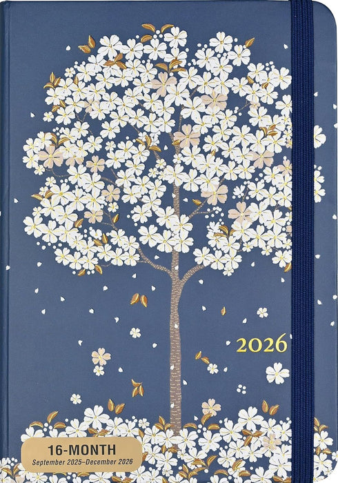 2026 16 Month Diary: Falling Blossoms (Hardcover)