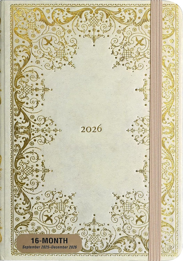 2026 Gilded Ivory 16 Month Weekly Planner (Hardcover)
