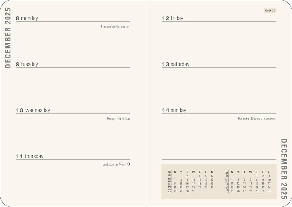 2026 Gilded Ivory 16 Month Weekly Planner (Hardcover)