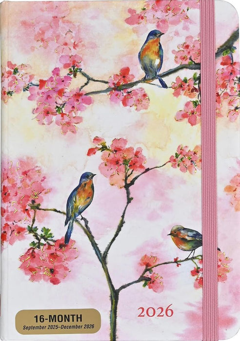 2026 Cherry Blossoms in Spring 16 Month Weekly Planner (Hardcover)