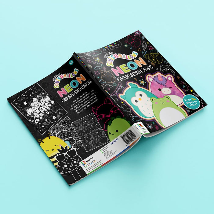 Kaleidoscope Colouring: Original Squishmallows Neon Colouring Book (Paperback)