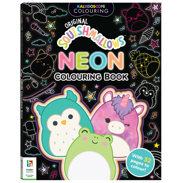 Kaleidoscope Colouring: Original Squishmallows Neon Colouring Book (Paperback)