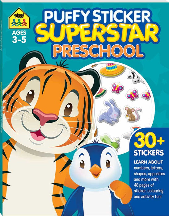 School Zone Puffy Sticker Superstar: Pres