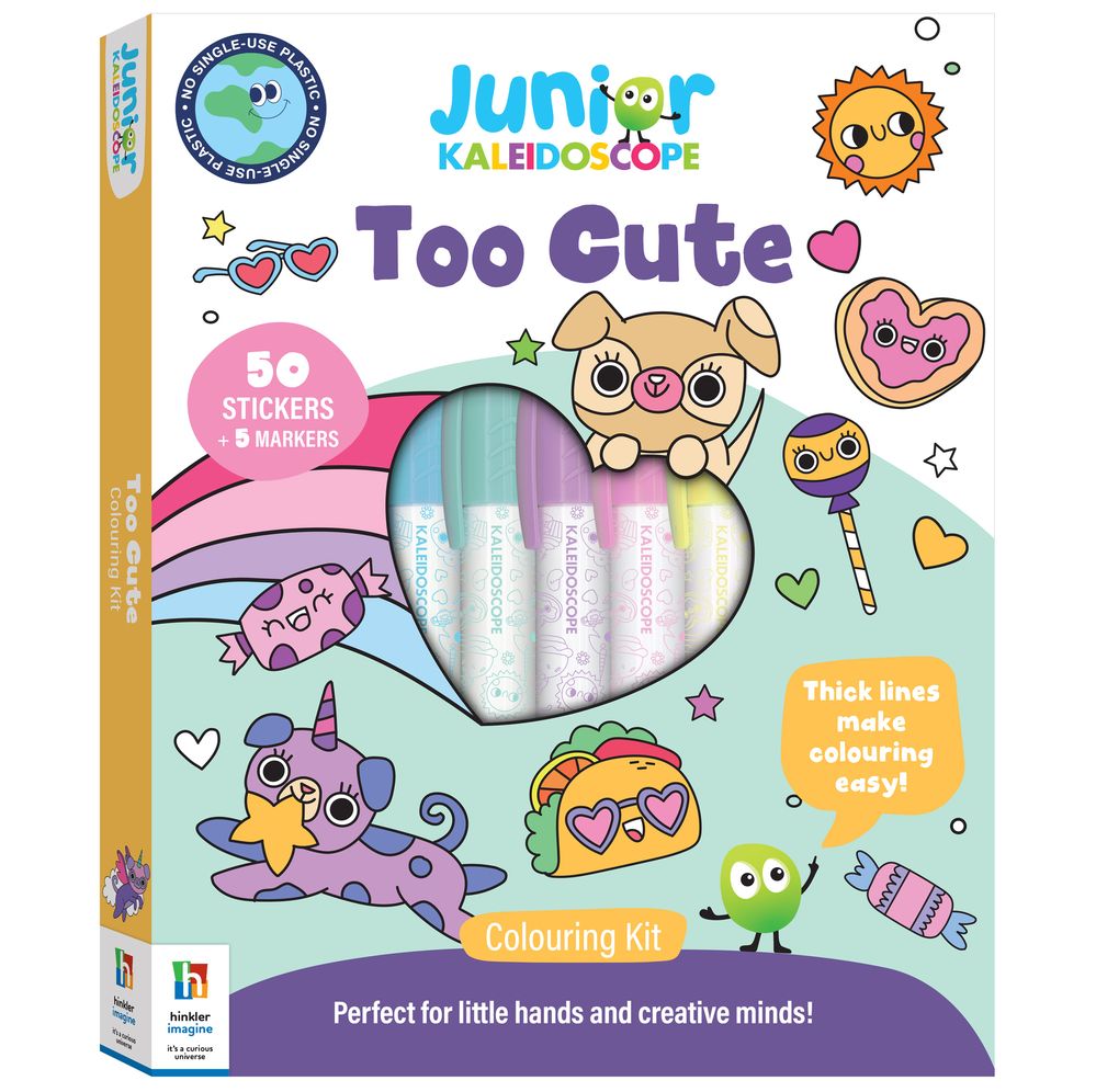 Junior Kaleidoscope Colouring Kit Too Cute
