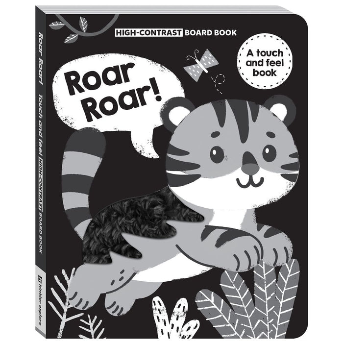 High Contrast Roar Roar! Touch and Feel (Board Book)