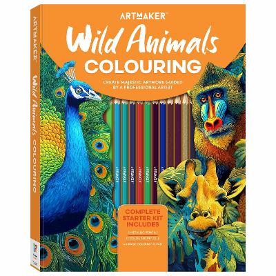 Art Maker Studio Wild Animals Colouring