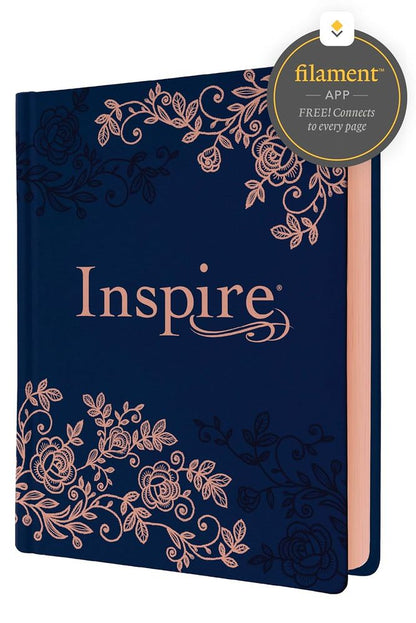 Inspire Bible NLT Navy Faux Leather