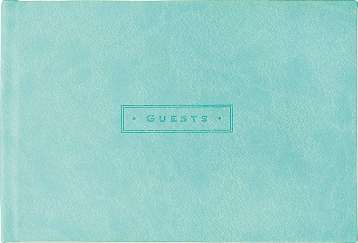 Sea Foam Artisan Guest Book (Hardcover)